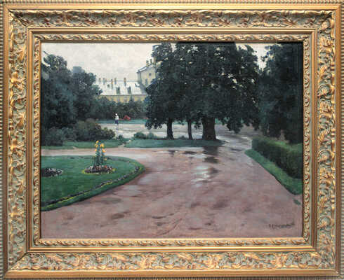 Крыжицкий Константин Яковлевич. В усадебном парке. После дождя